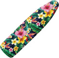 Tropical Flower Non Stick Scorch and Stain Resistant Cover Fits 15" x 54" Ironing Boards Heat Reflective Easy-Fit Ironing Board Cover Adjustable Fastener Straps