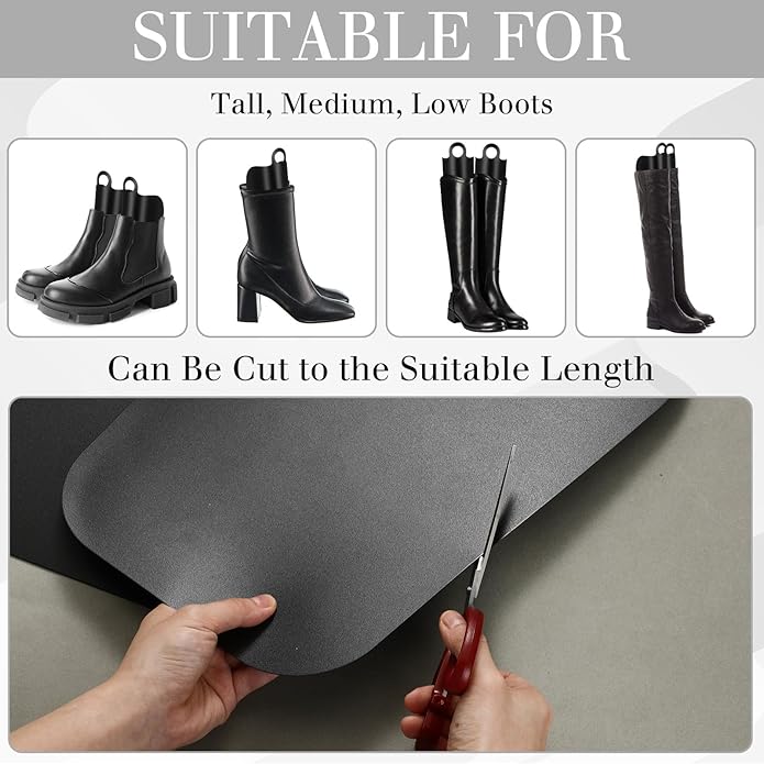 8 Packs Boot Shaper Shape Inserts Multisized 12/14/16 Inches Tall Boot Support for Women Men