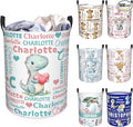 Custom Name Laundry Hamper, Personalized Laundry Basket with Name for Baby Boys Girls, Customized Collapsible Dirty Clothes Hamper Storage with Handles for Bedroom Bathroom Dorm Room Decor