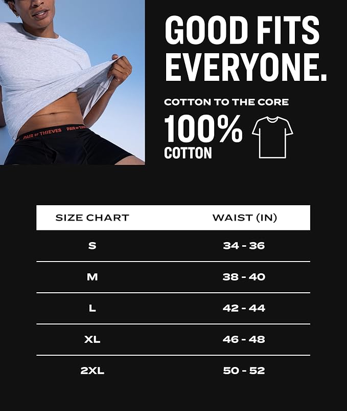 Pair of Thieves Men Super Soft Crew Neck | T-Shirt for Men | Breathable, Tagless Performance Cotton Blend | All-Day Wear