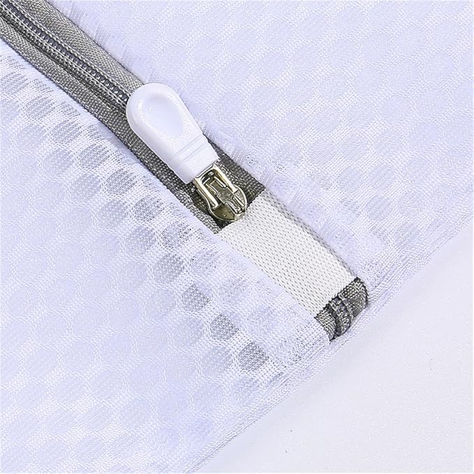 4Pcs Durable Honeycomb Mesh Laundry Bags for Delicates 12 x 16 Inches (2 Thick net, 2 fine net)