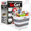 dbest Products Gocart Foldable Shopping Cart with Wheels - Collapsible Grocery Cart with Handles for Easy Storage - As Seen on Shark Tank - Portable Rolling Cart - 33" Height - Lightweight Design