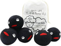 Wool Dryer Balls Pack of 6 XL,Reusable New Zealand Natural Fabric Softener,Saves Drying Time, Handmade Dryer Balls-Updated Version(Made of The Latest Shearing) 3 Inch Black (Pack of 6)
