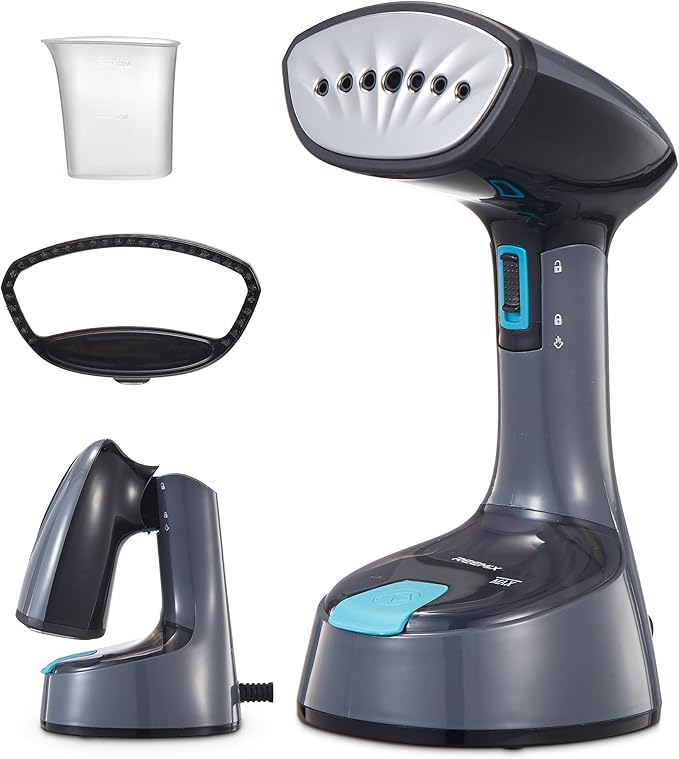 Steamer for Clothes, 1200W Foldable Clothes Steamer, Handheld Garment Steamer, Fast Heat-up, Auto-Off, Steam Iron for Fabric Wrinkle Remover with Brush (2241 Dark Gray)