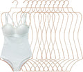 Body Shape Swimsuit Bikini Hanger Wire Display Hangers for Lingerie Bathing Suits Swimwear Clothes Coat (20, Rosy Gold)