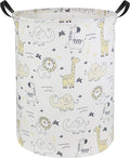 HIYAGON Baby Laundry Hamper Basket Baby Hamper for Nursery Boy and Girl Cute Kids Toys Storage Bin Organizer Animal Room Decor(Animals)