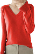 Merino Wool Cashmere Sweaters for Women 2025 Oversized Soft Sweater Long Sleeves Casual Loose Pullover Knitted Tops