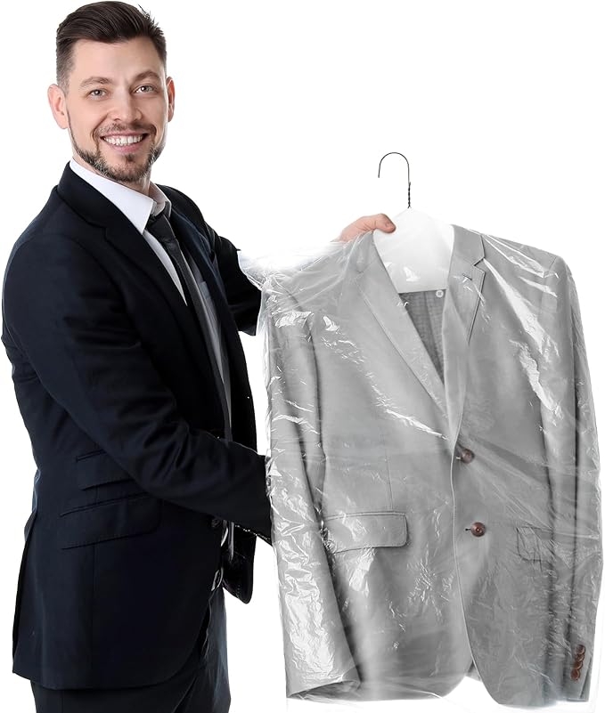60 Pcs Wire Hangers Bulk 16" Dry Cleaner Hangers for Clothes Caped Clothing Pants (White,Caped)