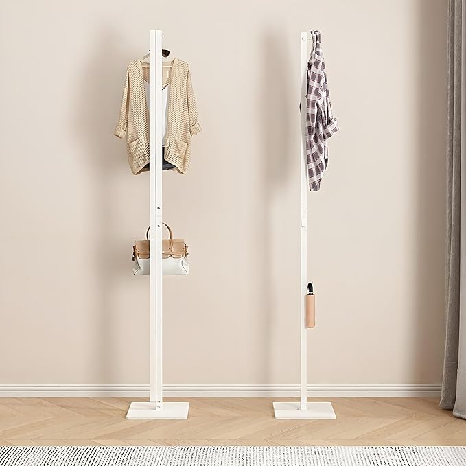 Clothes Drying Rack Clothing Foldable Clothes Rack, Portable Metal Garment Stand, Convertible Double Coat Hanger Rack for Bedroom, Laundry Room