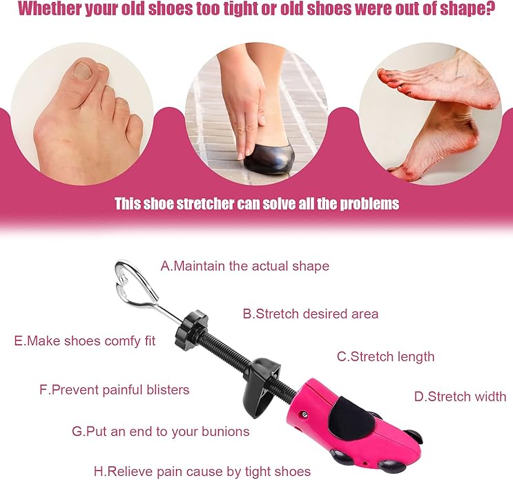 Pair of Premium Professional 4-way Shoe Trees, Shoe Stretcher for Men or Women