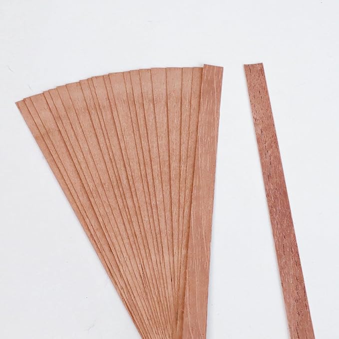 Woho 120 Packs Upgrade Spanish Cedar Wood Spills Strips Sticks for Cigar Lighting, Spanish Cedar Lighter for Cigar Humidor/Tray/Box/Case, Cigar Matches for Cigar Storage/Aging (Double Thickness 0.02")