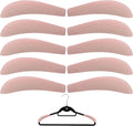 10pcs Velvet Hanger Shoulder Pads Forms Shapers, Non-Slip Cute Flocking Protectors Cushion, ONLY for Velvet Hangers with 0.18-0.2" Thickness, for Home Hotel Dorm Closet Wardrobe Accessories