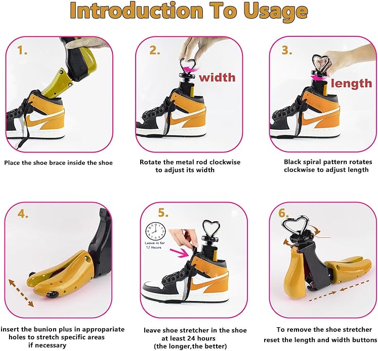Shoe Stretcher Men Women Boot Stretcher Adjustable Width and Length Widener Expander Men Wide Feet Shoe Stretcher
