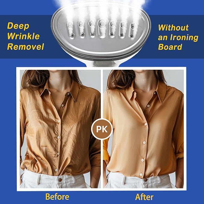 Steamer for Clothes, Quick Heat Up Handheld Garment Steamer, Portable Colthes Fabric Wrinkles Remover, Travel Steamer Iron for Home