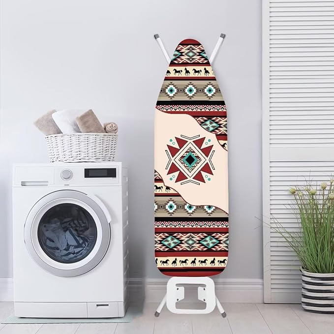 Aztec Ironing Board Cover,Ironing Board Covers,Western Ironing Board Cover,Tribal Ironing Board Cover,Aztec Tribal Print Red Medium