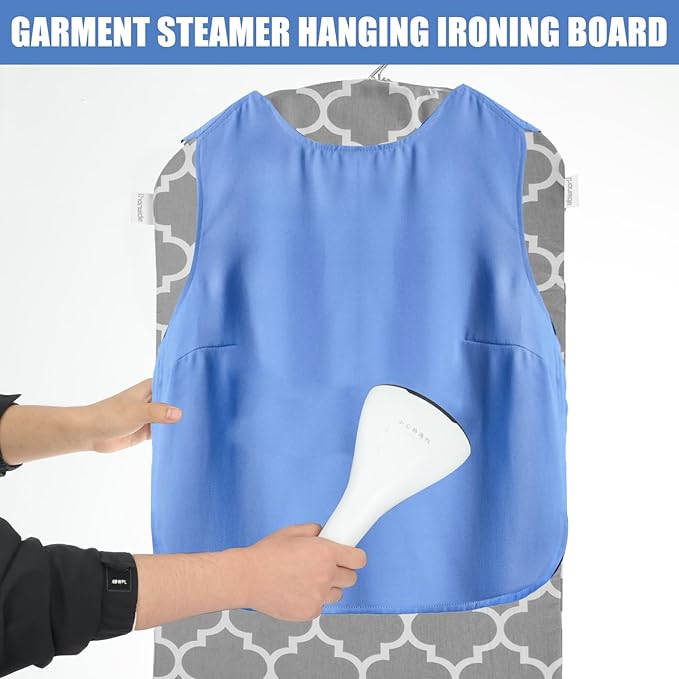 Floral Steamer Board for Clothes with Ironing Glove,34.7"×17.1" Steamer Hanging Ironing Board for Steaming Clothes,Steamer Pad,Hanging Steam Iron Pad,Clothes Steamer Board Stand for Steaming Clothes
