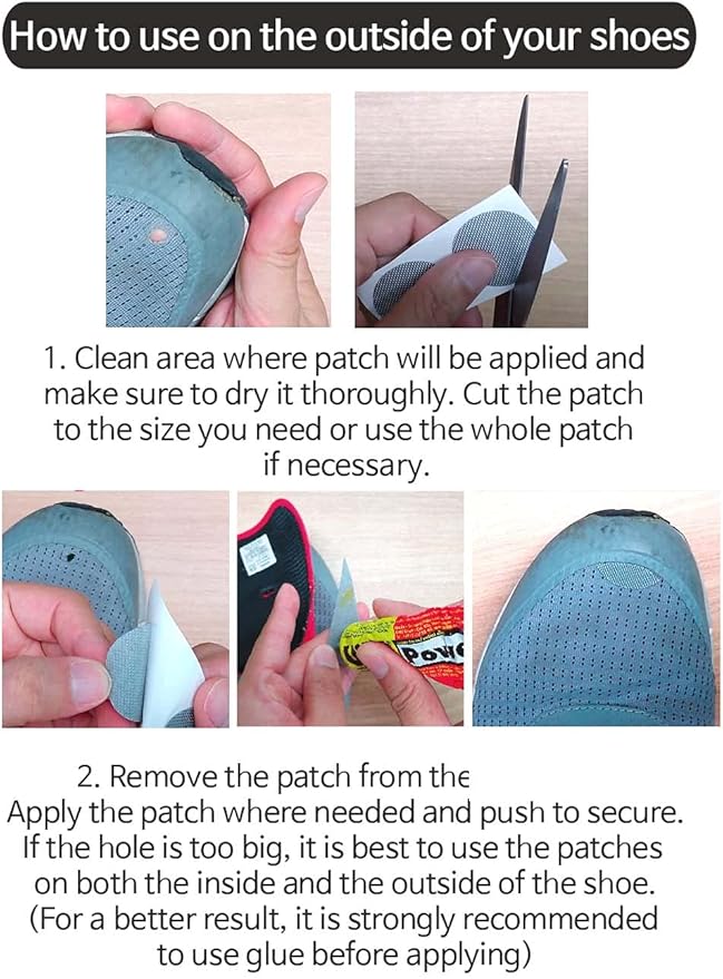 Circle Shape Shoe Hole Prevention Repair Patches/Inserts for 18 Holes (6 Colors)