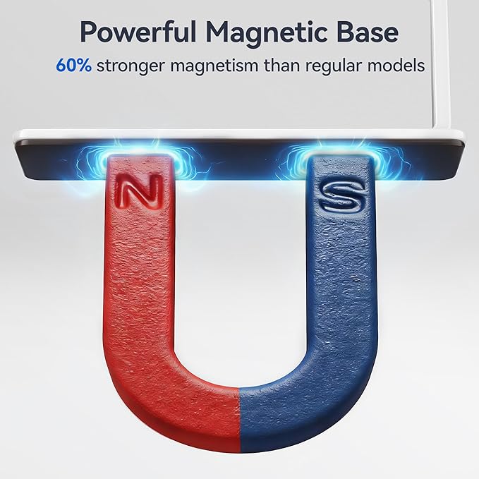 Heavy-Duty Magnetic Paper Towel Holder Fits Jumbo Rolls, White, Suitable for Kitchens, RVs, Washing Machines, BBQ Carts