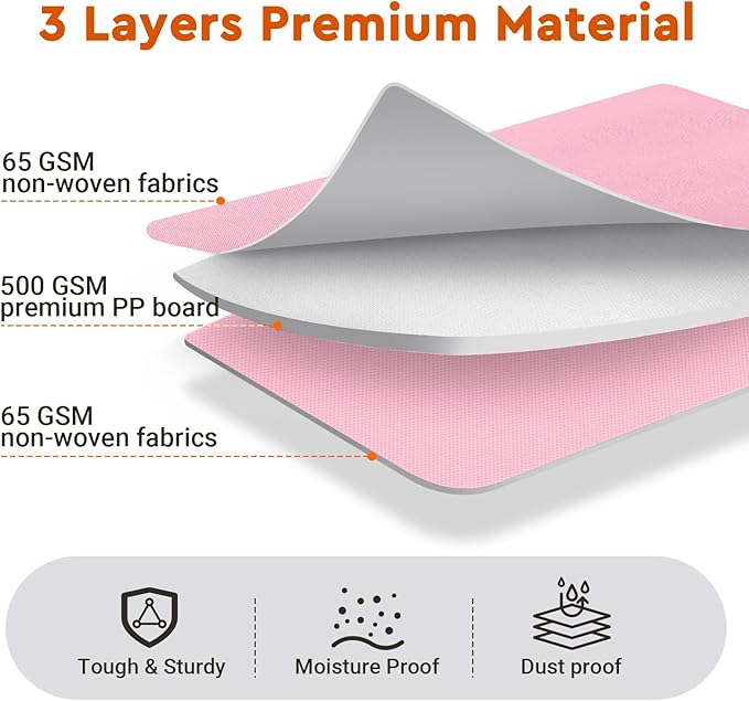 6 Pack Bed Sheet Closet Organizers and Storage,Sturdy Foldable Storage Containers with Window and Label,Storage and Organization for Bedding Sheets,Duvet Covers,Blankets (Pink)