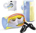 Shoe Washing Machine Bag 2Pack - Reusable Shoe Laundry Bag with Mesh Socks Insoles Washing Bag - 360°Deep Protective XXL Cleaning Bags for Sneakers Delicate Footwear - Home Travel Essentials, Yellow