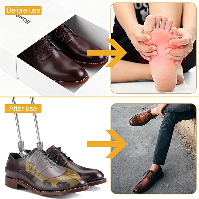 Boot Stretchers for Cowboy Boots Shoe Stretcher for Wide Feet Men Shoe Trees Adjustable Length & Width for Men Women