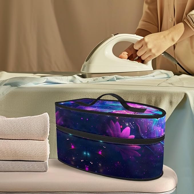 Iron Storage Case Protective Carrying Bag Fits for Accessories Travel Irons, Wear-resistant Handheld Steam Iron Storage Bag for Clothing Store, Butterfly