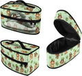 Saint Patricks Day Iron Storage Bag Fits Traveling Outing Lightweight Cute Iron Storage Case Protective Carrying Bag with Smooth Zipper, Beagle Four Leaf Clover