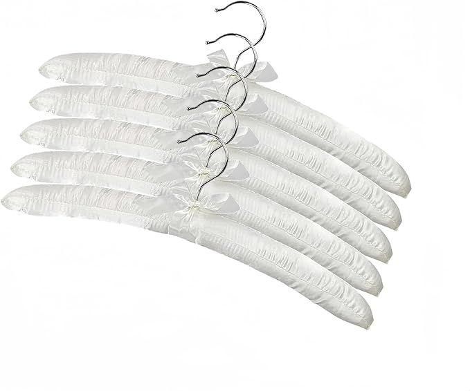 Padded Hangers for Women Clothing Satin Hangers Padded Hanger for Sweaters Non Slip Padded Clothes Hanger