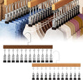 Closet Organizer with 12 Clips, 360° Rotating Pants Hangers for Jeans Leggings Skirts, Space Saving Hanging Storage for Scarves Hats Ties Socks, Multi-Purpose Rack for Bedroom Closet Wardrobe (A+B)