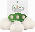 Pursonic Laundry Wool Dryer Balls Made with 100% Pure New Zealand Wool - Natural Reusable Fabric Softener Balls for Drying Time & Energy Consumption - Reduces Clothing Wrinkles & Lint - Set of 9