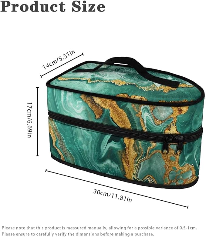 Marble Pattern Travel Irons Carrying Organizer Portable Storage Bag with Handle Printed Iron Tote Bag Compatible with Full-Size Iron with Smooth Zipper
