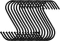 30 Pack Black S Hooks Steel Hanging Hooks Heavy Duty S Hanger Hook Metal Kitchen Pot Rack Hooks Closet Hooks for Hanging Pan, Cups, Jeans, Plant