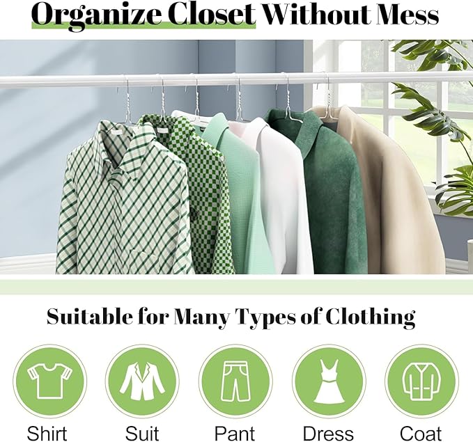 Wire Metal Clothes Hangers Bulk 200 Pack, 16 Inch 12 Gauge Standard Size, Slim Space Saving for Coat Suits Shirts Pants Skirts, Non Slip, Silver