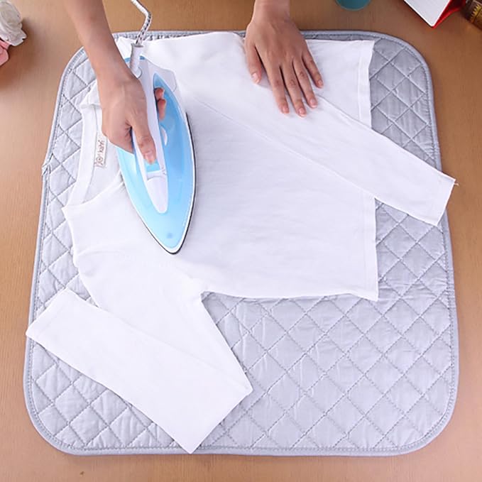 Ironing Blanket Mat Laundry Pad Portable Folding Cotton Ironing Blanket 60 x 55 cm