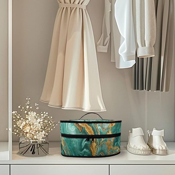Marble Pattern Travel Irons Carrying Organizer Portable Storage Bag with Handle Printed Iron Tote Bag Compatible with Full-Size Iron with Smooth Zipper