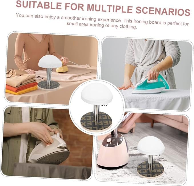 Zerodeko Travel Accessories Mini Iron Ironing Board Wood Stool Coat Clothes Ironing Board Tabletop Small for Sewing Craft Room Household Dorm Travel Accessories Mini Iron