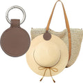 Niveaya Magnetic Hat Clip for Travel on Bag - Magnet Storage Hook, Vacation Traveling Essentials Accessory Coffee Brown