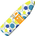 Ironing Board Cover and Pad, Standard Size 12" x 42" Iron Board Replacement Cover, 4 Layers Extra Thick Iron Board Cover Resist Scorching and Staining with Elastic Edge and 2 Fastener Straps