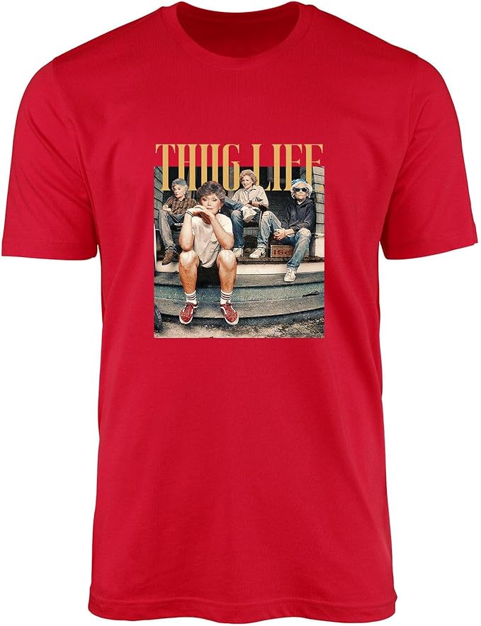 Stay Golden Graphic T-Shirt for Women - Thug Life - Comfortable Cotton Blend Tee - Standard Fit Short Sleeve Top
