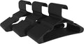 Eco-Friendly Slim Clothing Hangers for Light-Weight Clothes (Max 1lb) Made from 100% Recycled Post Consumer Plastic (Black/Grey, 60 Pack)