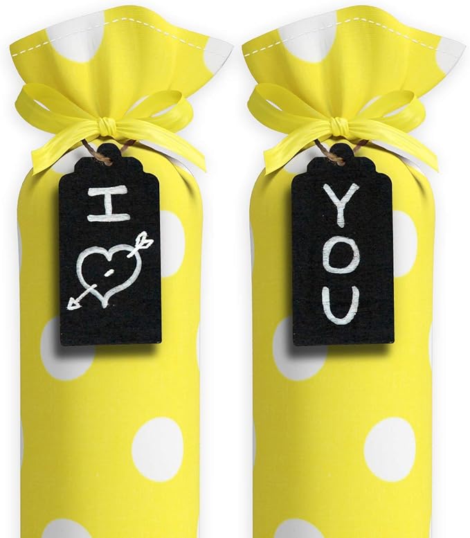 Boot Shaper Stands for Closet Organization - Keeps Them Shaped Properly - Many Patterns to Choose from - 1 Pair (Yellow with White Polka Dots)