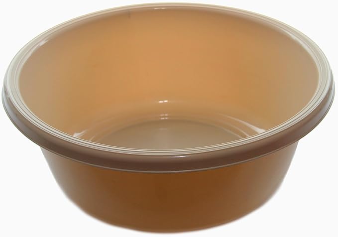 YBM HOME Round Dish Wash Basin Dishpan for Washing Dishes, Plastic Portable Dish Tub Design for Camping and Multipurpose for Face Cleansing
