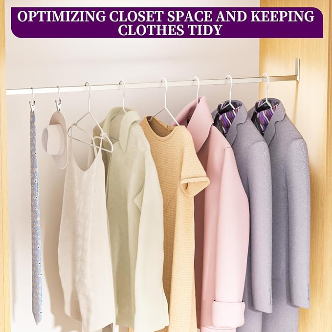 100Pack Metal Wire Hangers+10 Clothes Pins, 16.5" Wire Clothes Hangers for Standard Sized Shirt, Suits, Jackets, Skirts, Ultra Thin Space Saving, Bulk for Home and Commercial