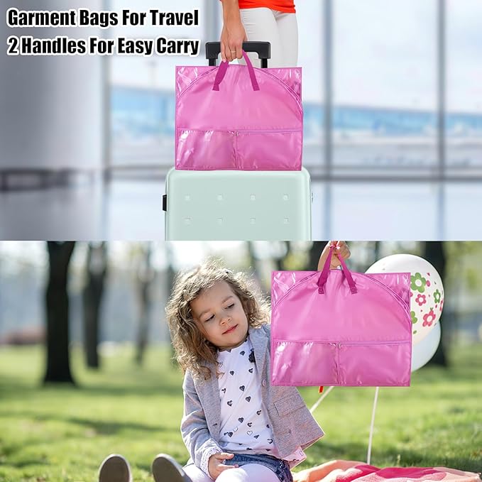 1 Pack Garment Bag for Dance Costumes,40 Inch Dance Garment Bags for Dancers Kids Dance Recital Bags Competition Cheer Uniform Garment Bag for Travel Storage,Dance Recital Gifts for Girls