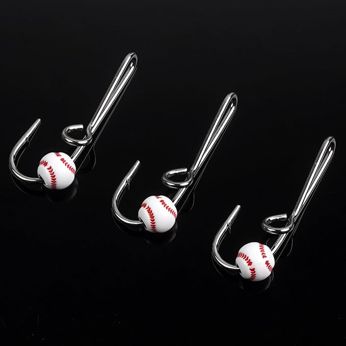 Fishing Hook Hat Pins & Clips - 12PCS Gold/Black Fish Hook Hat Tie Clips for Outdoor
