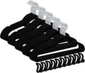 50+10 Pack Non-Slip Velvet Hangers Suit Clothes Hanger Space Saving Hangers 15~20LBS Heavy Duty Hangers 16.5inch