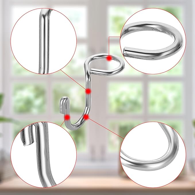 Sumnacon Hanger Hooks 30 Pcs Clothes Hanger Hook for Organization Metal Connector Hooks Mini Cascading Hangers Extender Space Saving for Velvet Wooden Hangers Closet Accessories Hat Bag Silver