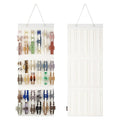 Hanging Claw Clips Holder for Women, Claw Hair Clips Storage Organizer for Lady, Hair Banana Barrettes and Butterfly Jaw Clip Display Stand Holder. (Ivory white)