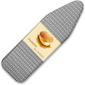 BNDX 18"x49" Ironing Board Cover for Apartments– Grey Rye with Thick Padding, Bongee Cord & Dual Buckles, Scorch & Stain Resistant, Easy Installation