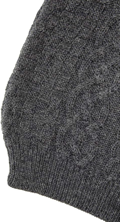 Aran Crafts Basket Stitch Crew Neck Sweater (100% Wool)